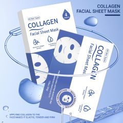 MMV Collagen Face Mask 4-Pack Bio-Collagen Real Deep Overnight Mask for Women’s Skincare Deep Hydration & Pore Tightening Facial Mask