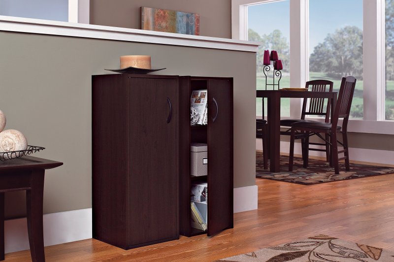 改ClosetMaid, Dark Cherry 1307 Stackable 2-Door Organizer
