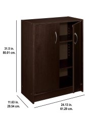 改ClosetMaid, Dark Cherry 1307 Stackable 2-Door Organizer