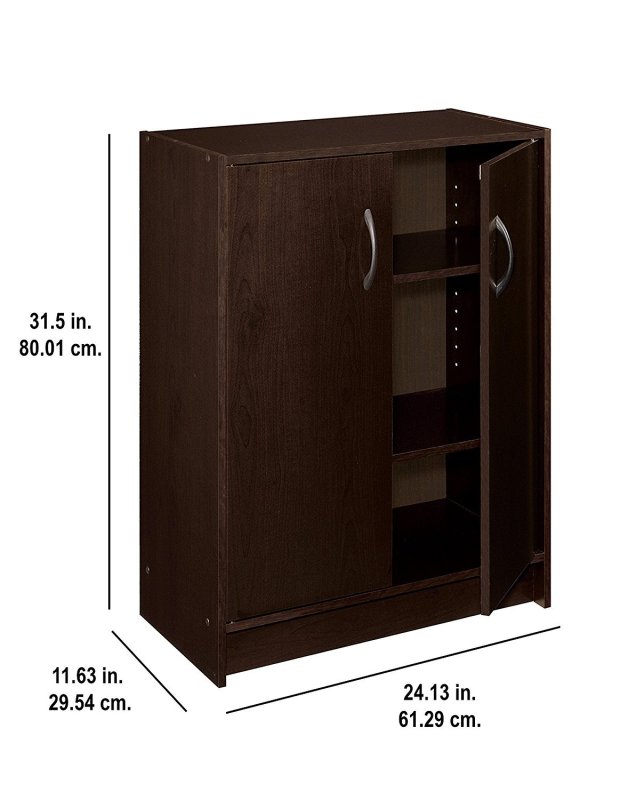 改ClosetMaid, Dark Cherry 1307 Stackable 2-Door Organizer