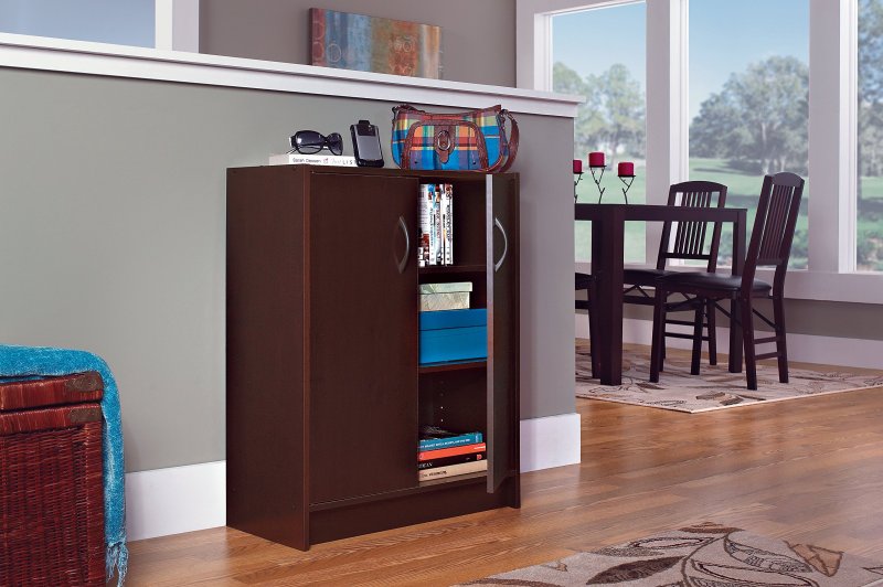 改ClosetMaid, Dark Cherry 1307 Stackable 2-Door Organizer