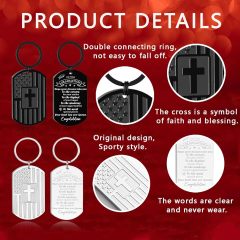 DuoDiner Graduation Christian Gifts - Keychain Gifts for Men Religious Mens Gifts