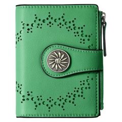 Tipmile Small Wallet Women Bifold RFID Blocking Card Holder Leather Wallets with Zipper Coin Pocket