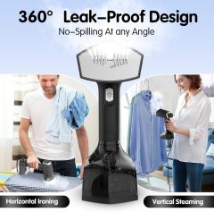 2000W Powerful Handheld Steamer for Clothes, 10-Second Heat-Up, 40g/min Steaming, 350ml Tank, 3 Adjustable Settings &amp; Leak-Proof Design, Portable Garment Steamer for Travel and Home Use
