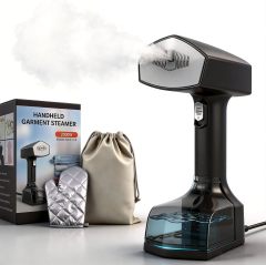 2000W Powerful Handheld Steamer for Clothes, 10-Second Heat-Up, 40g/min Steaming, 350ml Tank, 3 Adjustable Settings &amp; Leak-Proof Design, Portable Garment Steamer for Travel and Home Use