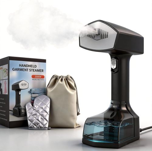 2000W Powerful Handheld Steamer for Clothes, 10-Second Heat-Up, 40g/min Steaming, 350ml Tank, 3 Adjustable Settings & Leak-Proof Design, Portable Garment Steamer for Travel and Home Use