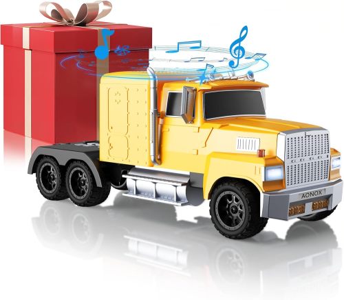 Cybertruck Bluetooth Speaker, Mini Bluetooth Car Speaker with LED Lights, FM Radio, USB TF Card, TWS Stereo Sound, for Desk Gaming Outdoor, Gift for Car Lovers