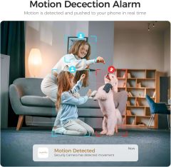 ARPHA 4K Indoor Security Camera, WiFi Pet Camera for Home Security with PIR Human Detection, Sound Detection, Night Version Two-Way Talk, Support TF Card &amp; Cloud