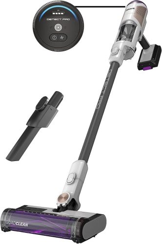 Shark R-IW1111 Detect Pro Cordless HEPA QuadClean Multi-Surface Stick Vacuum, Grey/Brass - Certified Refurbished