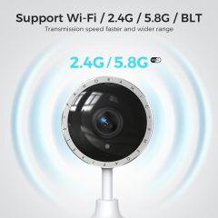 ARPHA 4K Indoor Security Camera, WiFi Pet Camera for Home Security with PIR Human Detection, Sound Detection, Night Version Two-Way Talk, Support TF Card &amp; Cloud