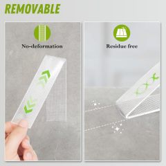NULTAT Strong Double Sided Tape Heavy Duty, Nano Reusable, Removable, Washable Double Stick Tape for Wall, Multipurpose Clear Adhesive High Temperature Tape 1.18" x 120" (10 Feet)