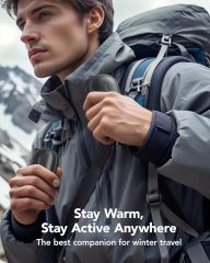 Alloy Hand Warmers, 2 Packs - Instant Heating UP 131°F Heat, 7000 mAh Reusable Pocket Heater - 15 Hour Heat for Outdoor Activities for Hiking, Skiing, Hunting, Camping