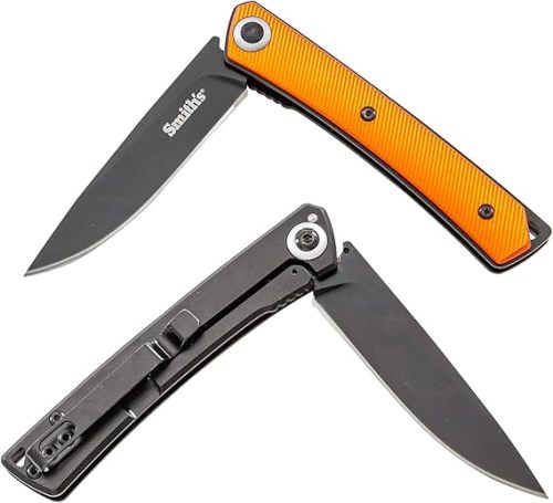 SMITH’S 4-Inch Pocket Knife, Aluminum Handle