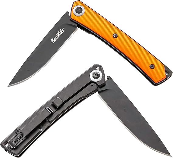 SMITH’S 4-Inch Pocket Knife, Aluminum Handle