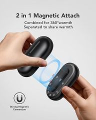 Alloy Hand Warmers, 2 Packs - Instant Heating UP 131°F Heat, 7000 mAh Reusable Pocket Heater - 15 Hour Heat for Outdoor Activities for Hiking, Skiing, Hunting, Camping