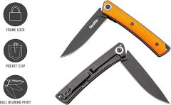 SMITH’S 4-Inch Pocket Knife, Aluminum Handle