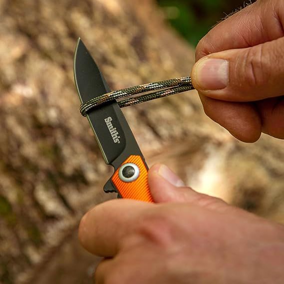 SMITH’S 4-Inch Pocket Knife, Aluminum Handle