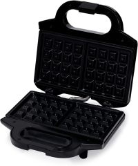 Amazon Basics 2-Slice Waffle Maker with Non-Stick Coating, Easy to Clean, 700W, Black
