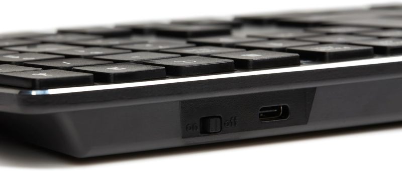 Amazon Basics Ultra Premium Wireless Keyboard and Mouse Combo, Rechargeable, Full-Size with Number Pad, Sleek Design, Plug and Play, Quiet Typing, 2.4GHz USB Receiver, Black