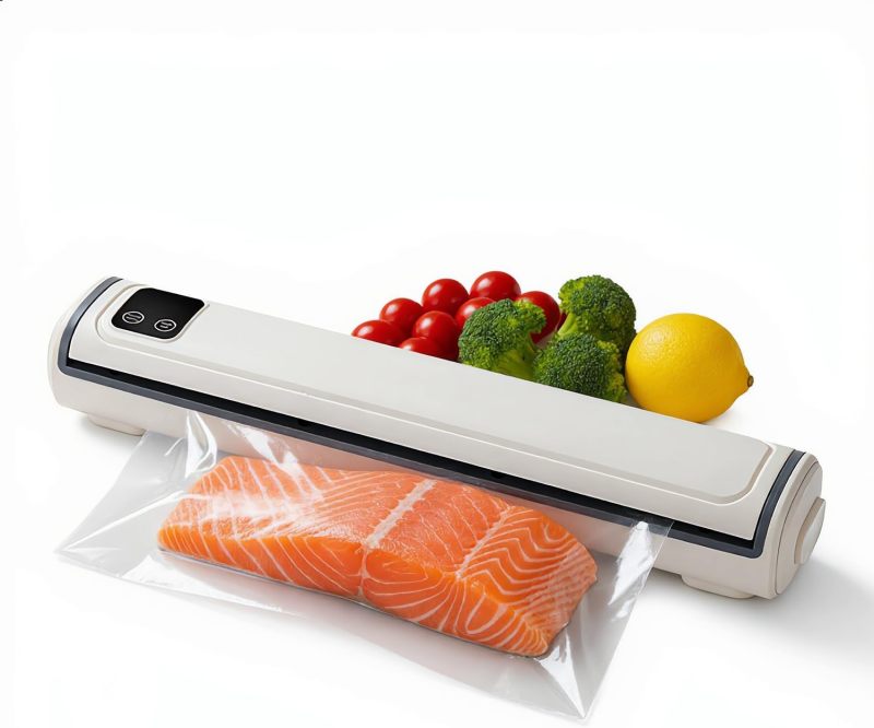 Vacuum Sealer Machine | Compact Design | One-Touch Automatic | Seal in 10-20 Seconds | Dry, Moist, Wet, and Cold Modes | With 10 Vacuum Bags &amp; Built-in Cutter