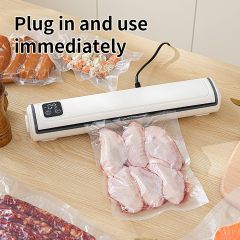 Vacuum Sealer Machine | Compact Design | One-Touch Automatic | Seal in 10-20 Seconds | Dry, Moist, Wet, and Cold Modes | With 10 Vacuum Bags &amp; Built-in Cutter