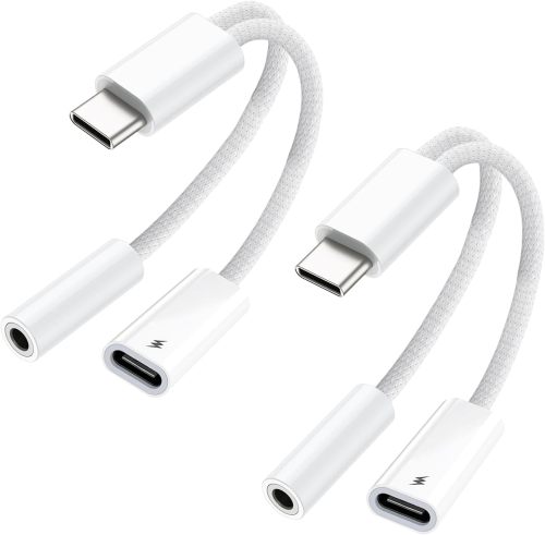 KikoSaka USB-C-aux-2in1-usb c fast charging cable for iPhone17-16-15-Galaxy
