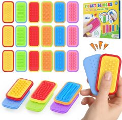 Magnetic Sensory Fidget Toys – Prism Rise & Pulse Line Style Silicone Sliders for Anxiety Relief, Autism & Office Focus, Travel Desk Must-Have for Adults & Kids