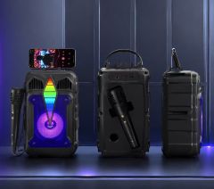 Portable Bluetooth Speaker with Microphone RGB Lights
