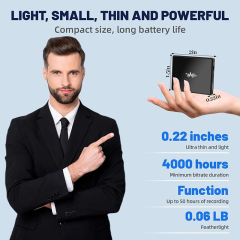 Voice Activated Recorder with Built-in Speaker-One-Button Control-Magnetic-Data Backup