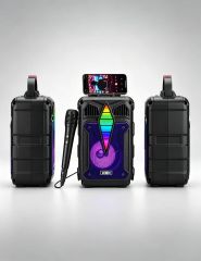 Portable Bluetooth Speaker with Microphone RGB Lights