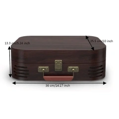 A3 Turntable - 2 Spkrs - 3-Speed - BT Speaker - USB - AUX - RCA