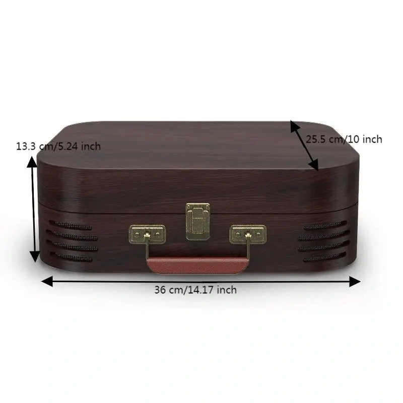 A3 Turntable - 2 Spkrs - 3-Speed - BT Speaker - USB - AUX - RCA