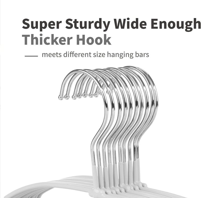 Non Slip Hangers-Heavy Duty Durable Clothes Hangers with Anti-slip Design for Various Coats