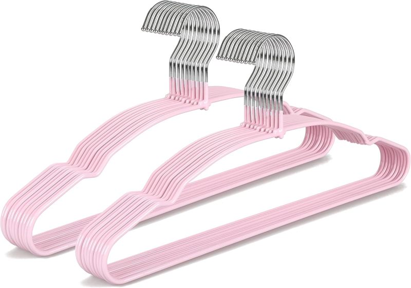 Non Slip Hangers-Heavy Duty Durable Clothes Hangers with Anti-slip Design for Various Coats
