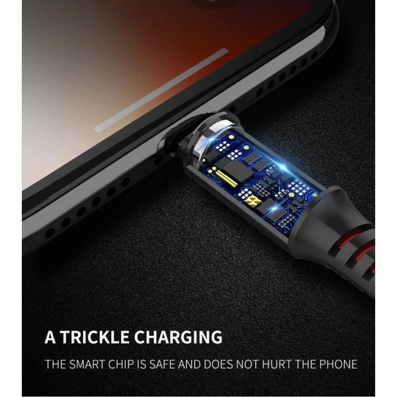 3in1-Nylon-Strong-2.4A-3FT-multi charging cable-USB-charge-only-NoData-Fast