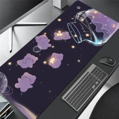 2pc-Large-gaming-mousepad-Starry-Glass-Bear-AntiSlip-Rubber-HD-DeskMat