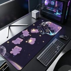 2pc-Large-gaming-mousepad-Starry-Glass-Bear-AntiSlip-Rubber-HD-DeskMat
