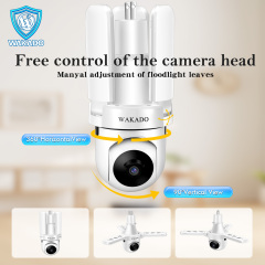 WAKADO Light bulb camera 2.4Ghz Wireless 2K HD, LED Light Sensor, Infrared Night Vision,Two-Way Audio, Human Detection, Security camera for home Multipl cameras for home e Users Easy