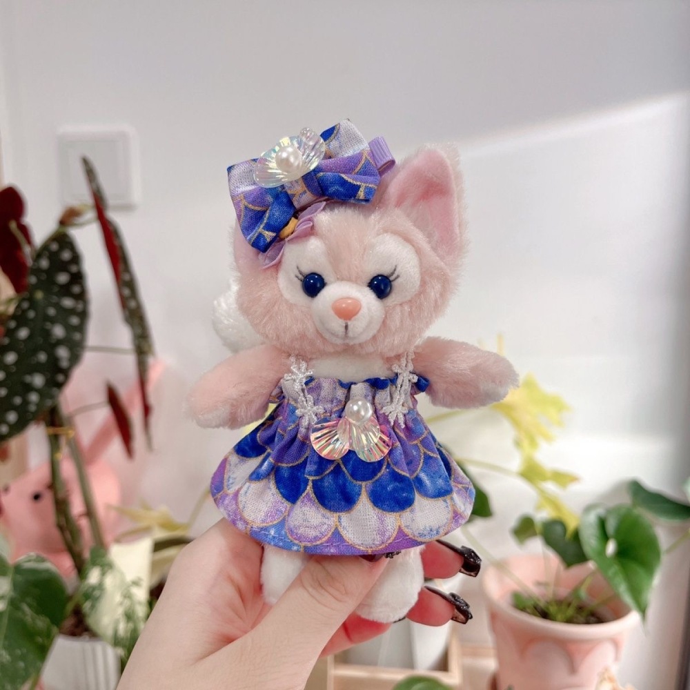 Lina Belle Keychain Doll Clothes Dark mermaid dress with hair accessories