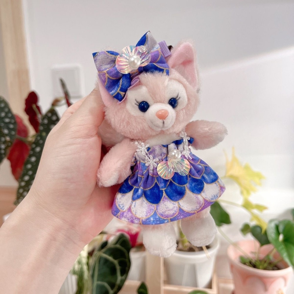 Lina Belle Keychain Doll Clothes Dark mermaid dress with hair accessories