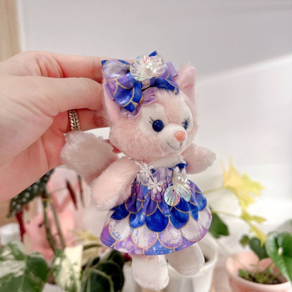 Lina Belle Keychain Doll Clothes Dark mermaid dress with hair accessories