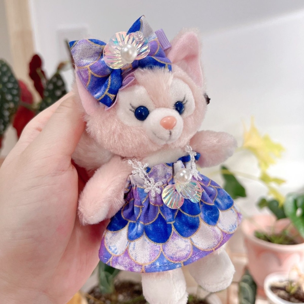 Lina Belle Keychain Doll Clothes Dark mermaid dress with hair accessories