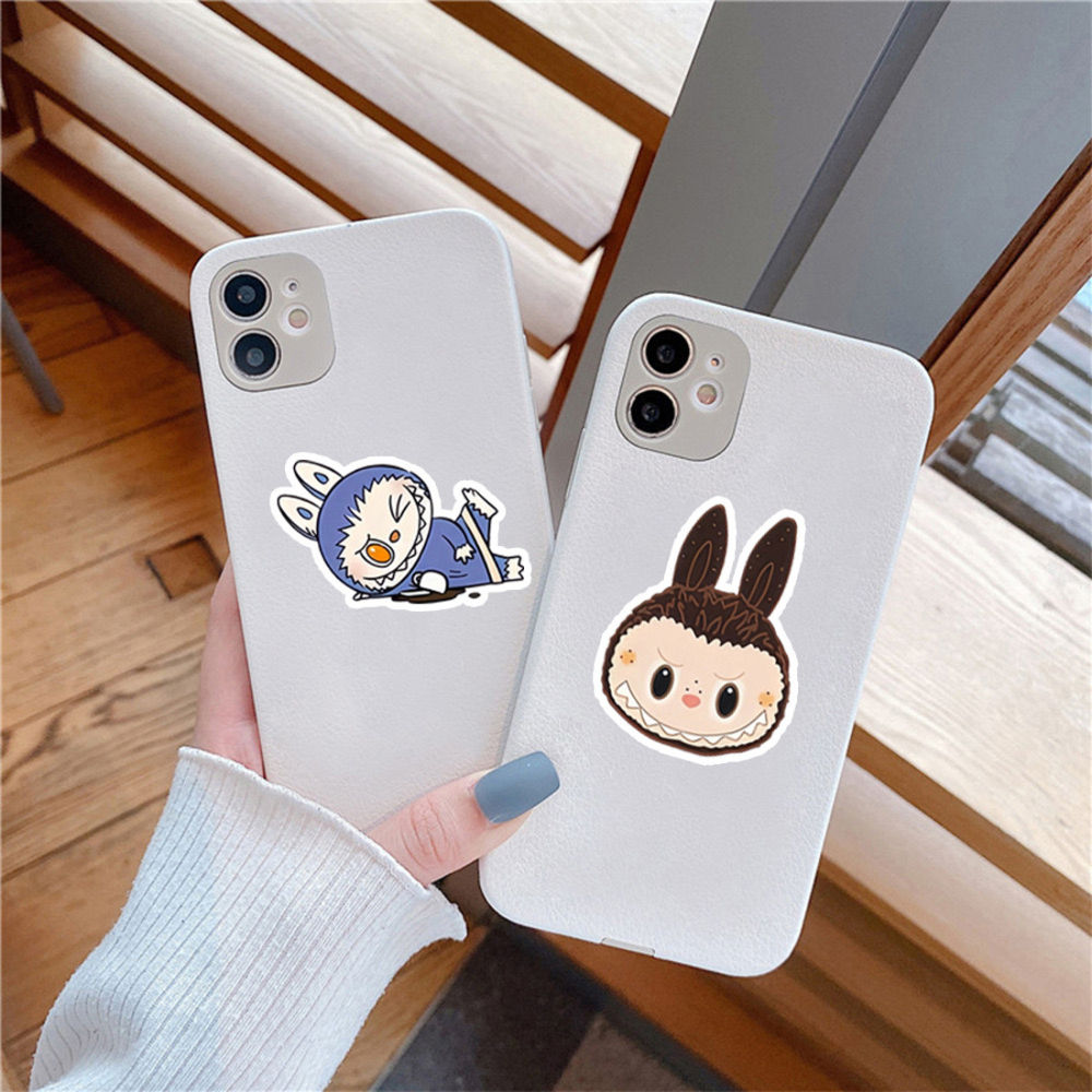 120 pcs Cartoon Labubu Stickers, Cool Stickers for Labubu Waterproof Vinyl Decal for Teen Water Bottler Sticker Adult Girl Laptop Skateboard Phone Guitar Travel Case Bike