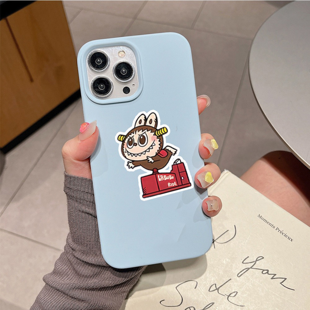 120 pcs Cartoon Labubu Stickers, Cool Stickers for Labubu Waterproof Vinyl Decal for Teen Water Bottler Sticker Adult Girl Laptop Skateboard Phone Guitar Travel Case Bike
