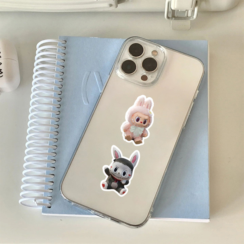 120 pcs Cartoon Labubu Stickers, Waterproof Vinyl Decal for Teen Water Bottler Sticker Adult Girl Laptop Skateboard Phone Guitar Travel Case Bike