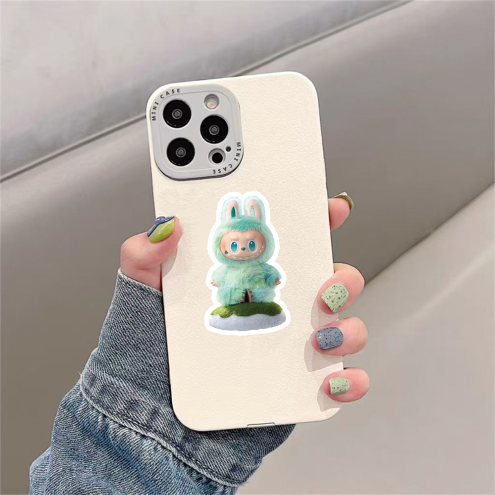 100 Pcs Cartoon Labubu Stickers, Cool Stickers for Labubu Waterproof Vinyl Decal for Teen Water Bottler Sticker Adult Girl Laptop Skateboard Phone Guitar Travel Case Bike