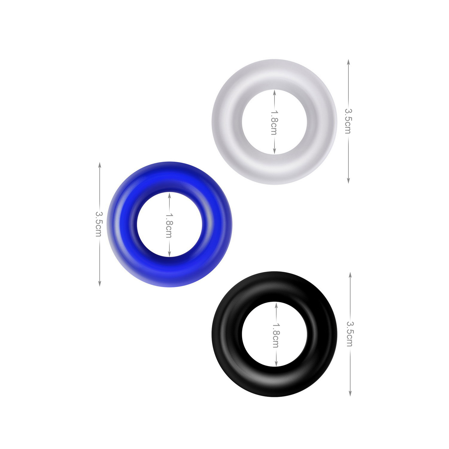 Samina Rong Doughnut Triple Stamina Ring Set