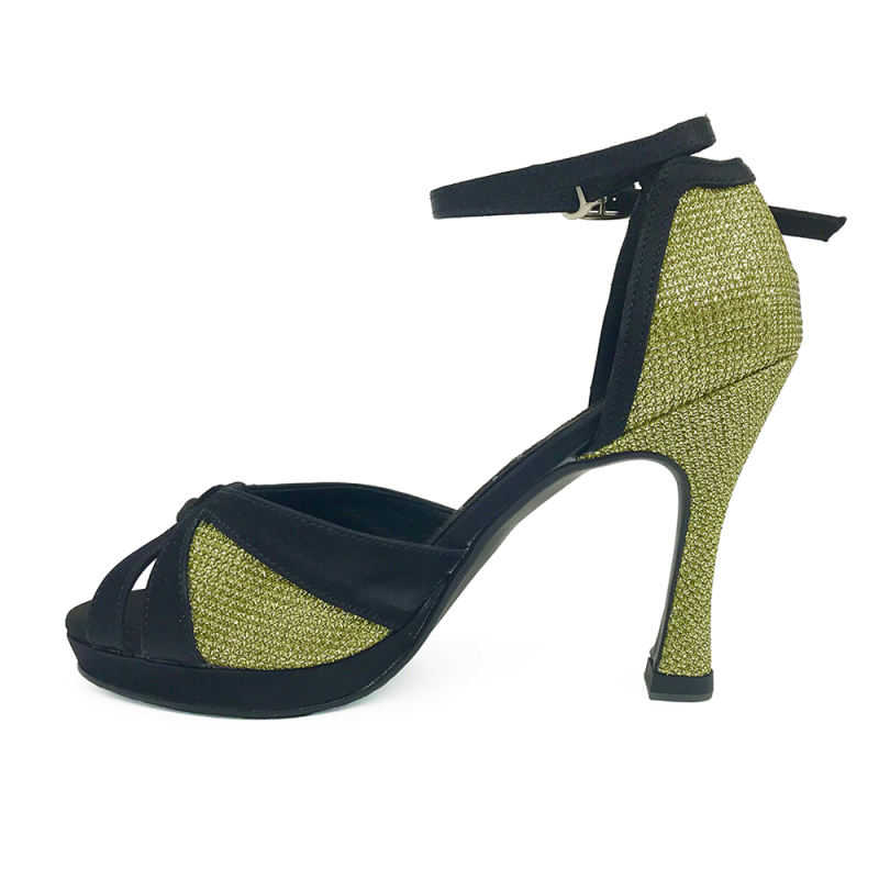 Free Shipping Suphini Micro Fiber High Heel Dance Shoes Green Glitter Open Toe Ballroom Latin Dance Shoes