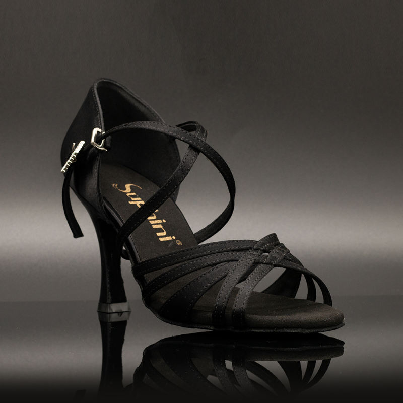 【Deborah】5 Strap 8.5cm Flare Heel Sandals