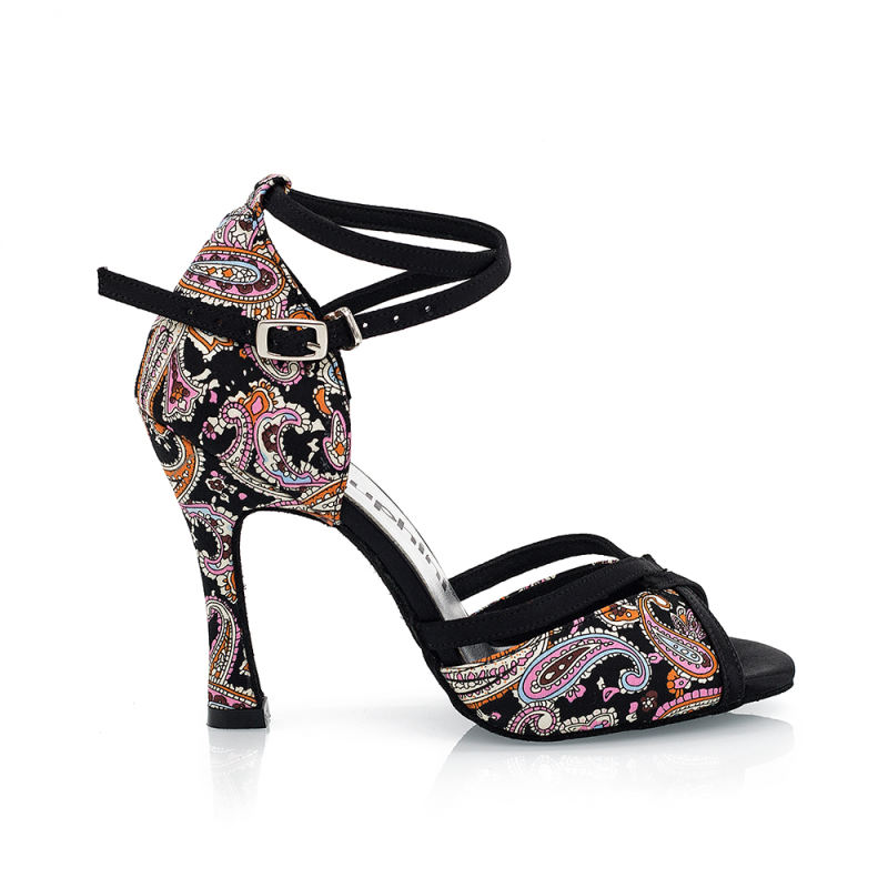 【Euphoria】 Paisley Series  Ankle Strap Salsa Latin Dancing Shoes